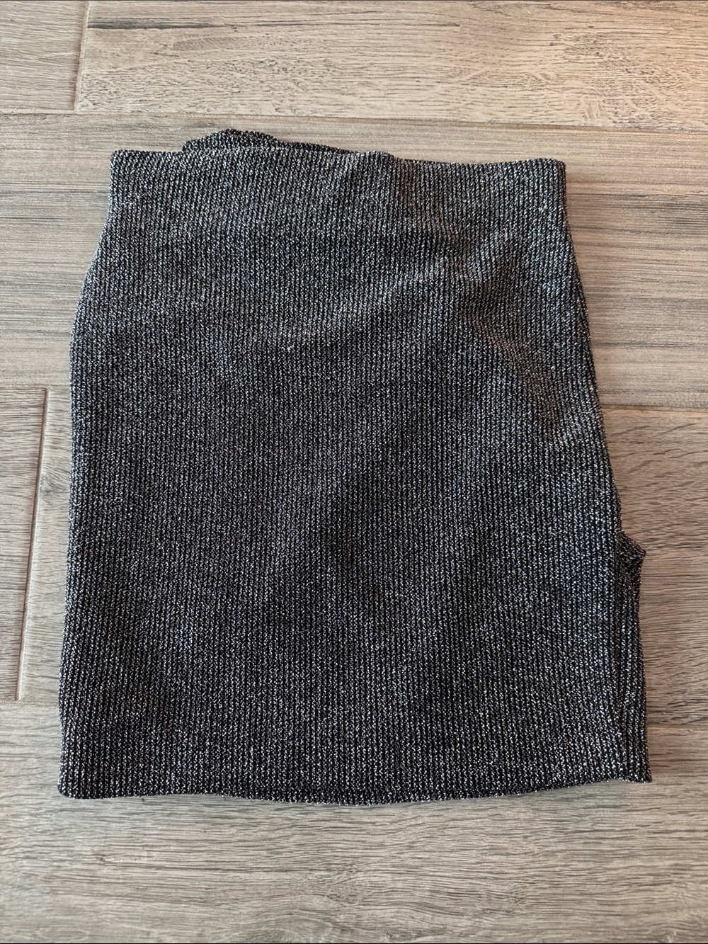 IRO Metallic Ruffled Ribbed Knit Mini Skirt. - Picture 6 of 10